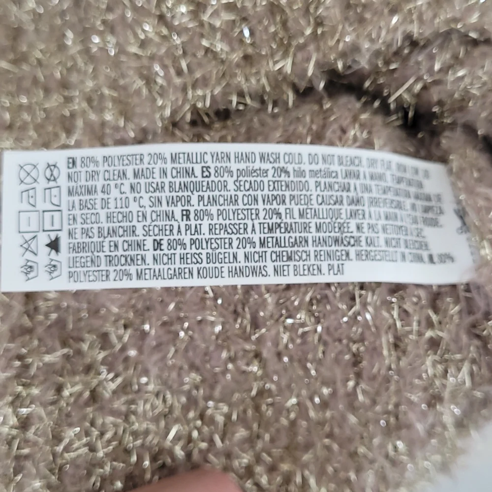 NWT☆Gold Knit Metallic Dress - Picture 4 of 5